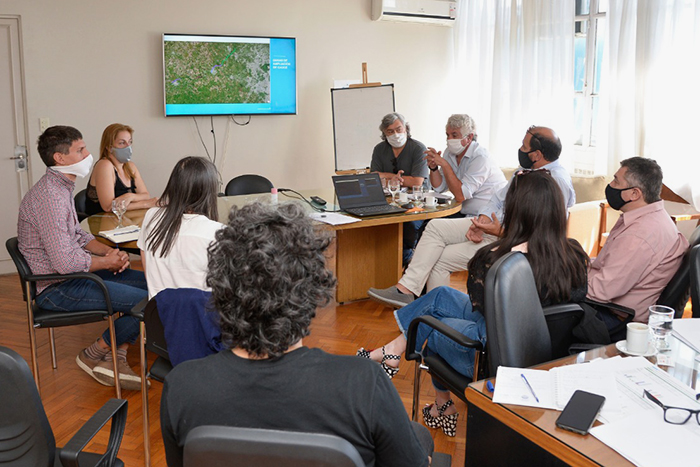 Mesa de trabajo en el Ministerio de Infraestructura de la PBA