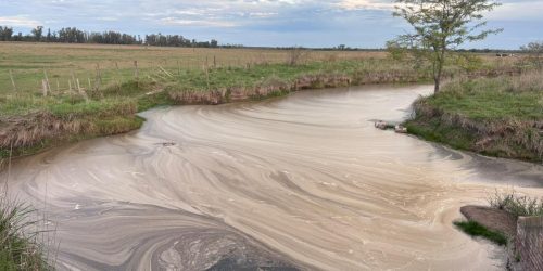 Denuncian contaminación en la zona del Arroyito de Oro