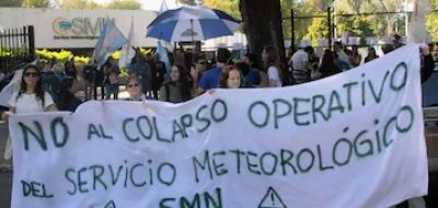 Paro de ATE por los despidos en el Servicio Meteorológico Nacional