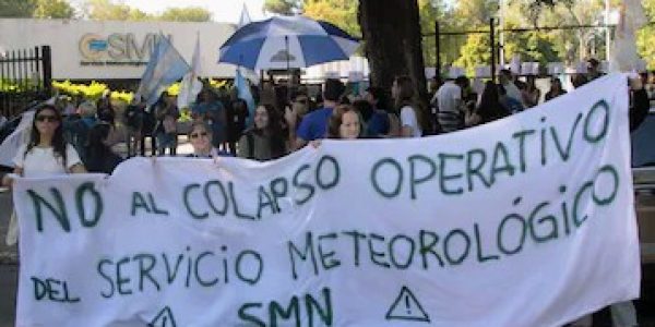 Paro de ATE por los despidos en el Servicio Meteorológico Nacional