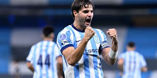 Santi Sosa convirtió el primer tanto en la caída de Racing ante Botafogo por la Sudamericana