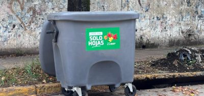 Consideran “exitosa” la experiencia con los contenedores de hojas secas