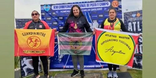 Triple medalla dorada para Débora Martinelli