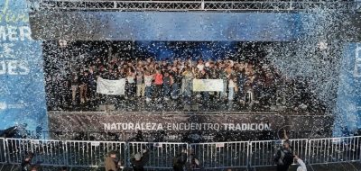 Rubén Sirello se llevó el primer premio en la Fiesta del Salame Quintero