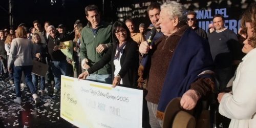 Rubén Sirello se llevó el primer premio en la Fiesta del Salame Quintero