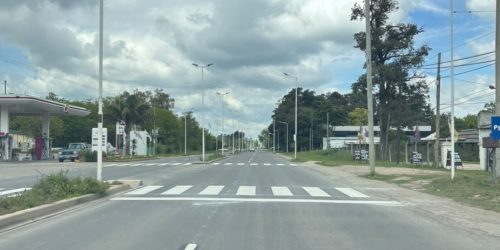 Mejoran la demarcación horizontal en el Acceso Sur