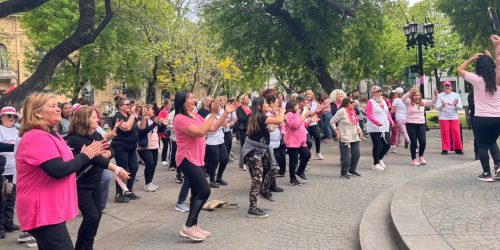 En Plaza San Martín se conmemoró el Día Mundial de Lucha contra el Cáncer de Mama